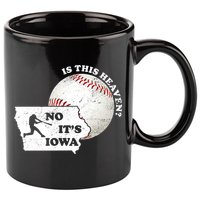 Is This Heaven? No It's Iowa 11oz C Handle Ceramic Mug