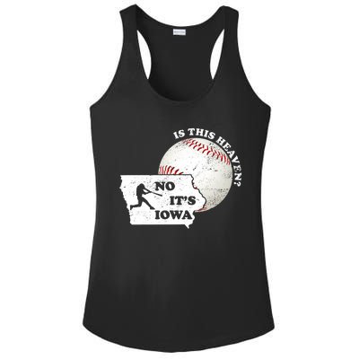 Is This Heaven? No It's Iowa Ladies PosiCharge Competitor Racerback Tank