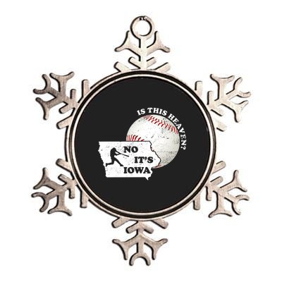 Is This Heaven? No It's Iowa Metallic Star Ornament