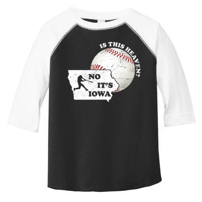 Is This Heaven? No It's Iowa Toddler Fine Jersey T-Shirt