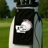 Is This Heaven? No It's Iowa Golf Towel