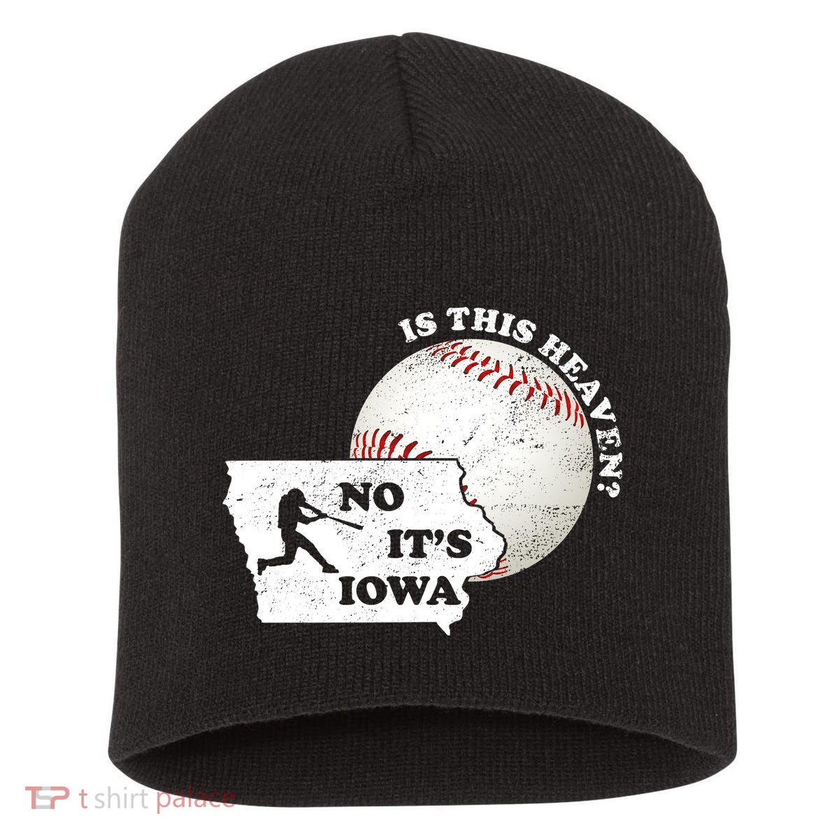 Is This Heaven? No It's Iowa Short Acrylic Beanie