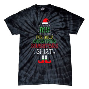 ItS Too Hot For Ugly Christmas Funny Xmas Tie-Dye T-Shirt