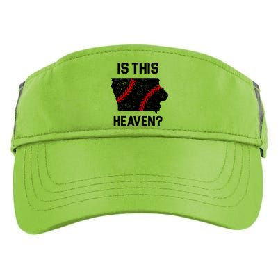 Is This Heaven Iowa Baseball Fan Adult Drive Performance Visor