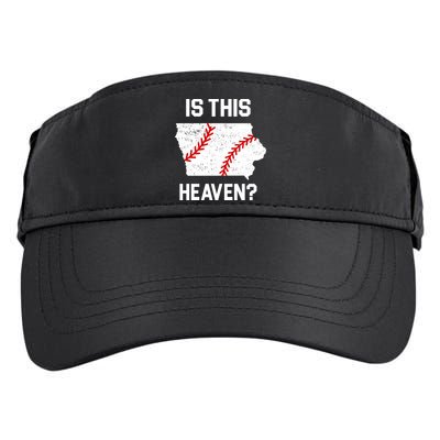 Is This Heaven Iowa Baseball Fan Adult Drive Performance Visor