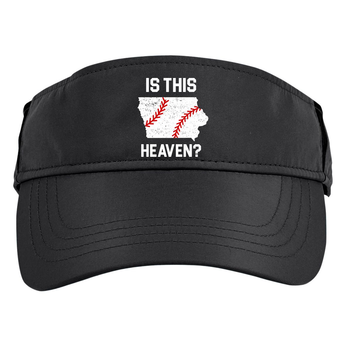 Is This Heaven Iowa Baseball Fan Adult Drive Performance Visor