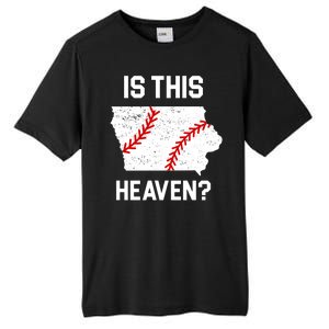 Is This Heaven Iowa Baseball Fan Tall Fusion ChromaSoft Performance T-Shirt