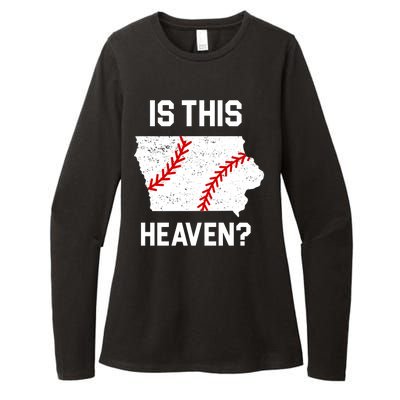 Is This Heaven Iowa Baseball Fan Womens CVC Long Sleeve Shirt