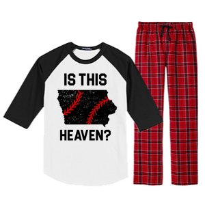 Is This Heaven Iowa Baseball Fan Raglan Sleeve Pajama Set