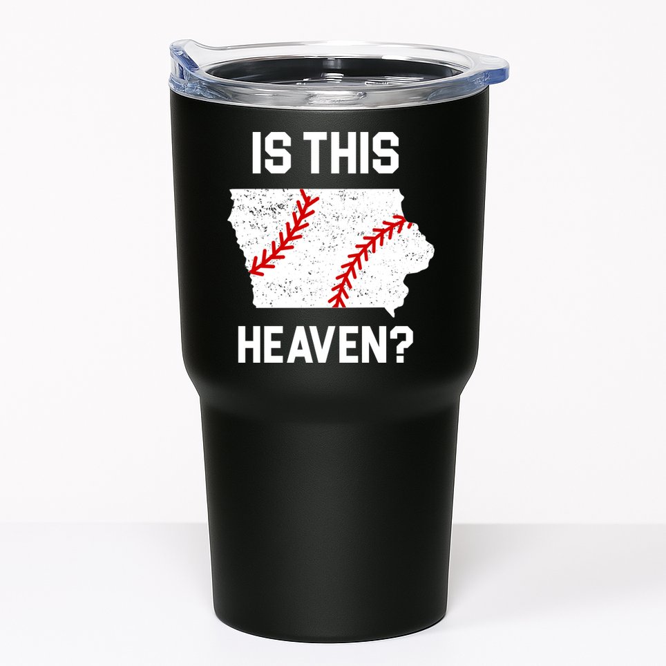 Is This Heaven Iowa Baseball Fan Tumbler