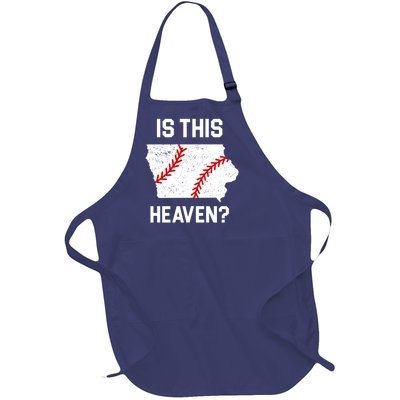 Is This Heaven Iowa Baseball Fan Full-Length Apron With Pockets