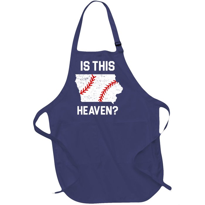 Is This Heaven Iowa Baseball Fan Full-Length Apron With Pockets