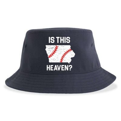 Is This Heaven Iowa Baseball Fan Sustainable Bucket Hat