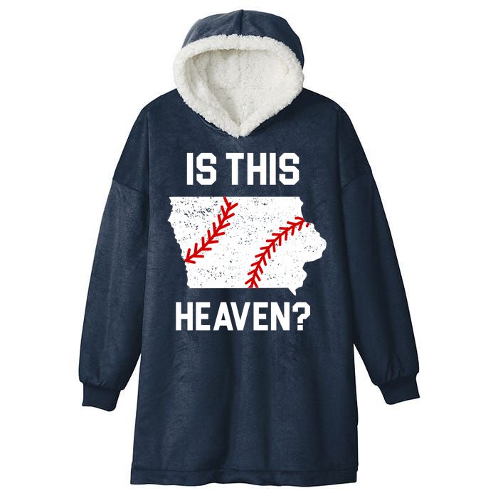 Is This Heaven Iowa Baseball Fan Hooded Wearable Blanket