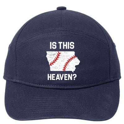 Is This Heaven Iowa Baseball Fan 7-Panel Snapback Hat