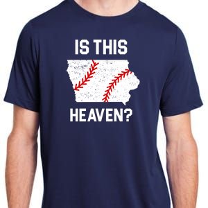 Is This Heaven Iowa Baseball Fan Adult ChromaSoft Performance T-Shirt