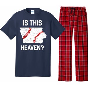 Is This Heaven Iowa Baseball Fan Pajama Set