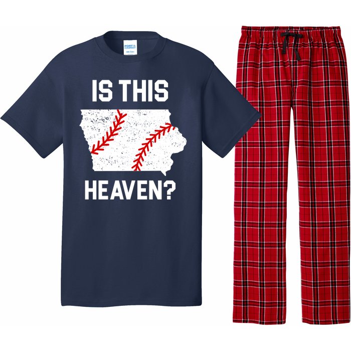 Is This Heaven Iowa Baseball Fan Pajama Set