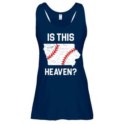 Is This Heaven Iowa Baseball Fan Ladies Essential Flowy Tank