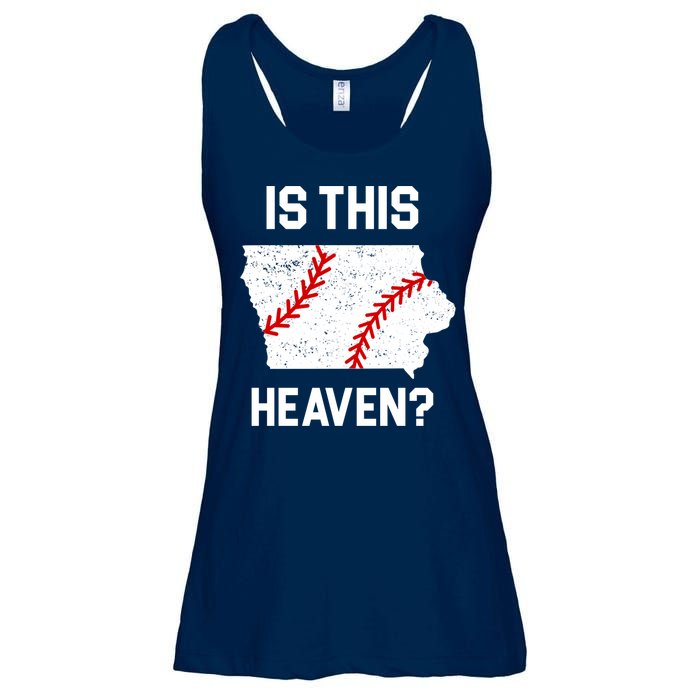 Is This Heaven Iowa Baseball Fan Ladies Essential Flowy Tank