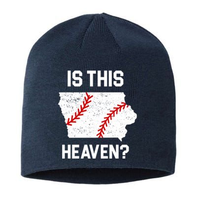 Is This Heaven Iowa Baseball Fan Sustainable Beanie