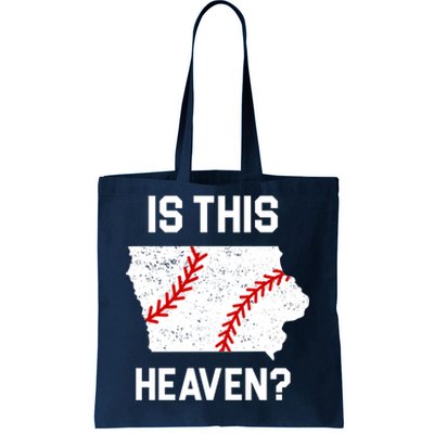 Is This Heaven Iowa Baseball Fan Tote Bag