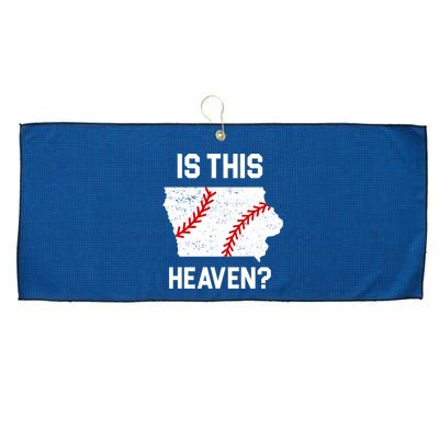 Is This Heaven Iowa Baseball Fan Large Microfiber Waffle Golf Towel