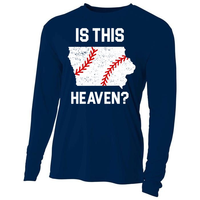 Is This Heaven Iowa Baseball Fan Cooling Performance Long Sleeve Crew