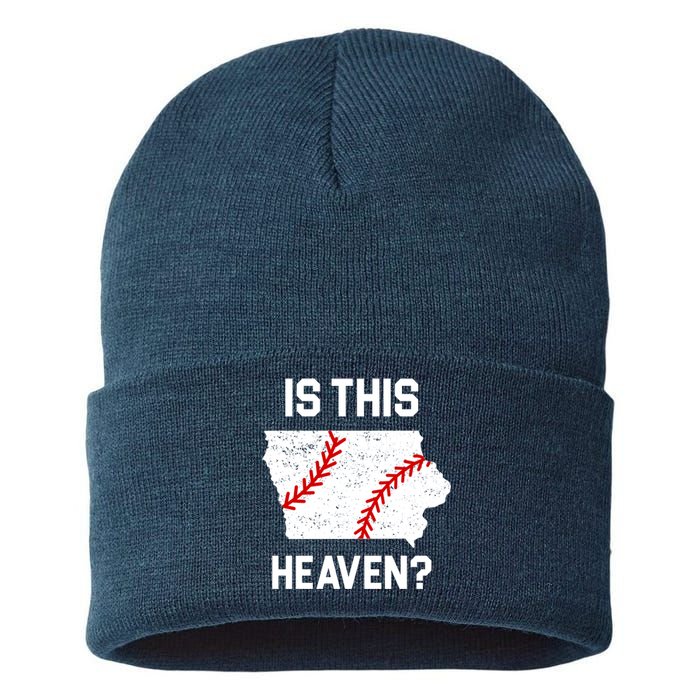 Is This Heaven Iowa Baseball Fan Sustainable Knit Beanie