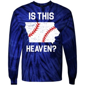 Is This Heaven Iowa Baseball Fan Tie-Dye Long Sleeve Shirt