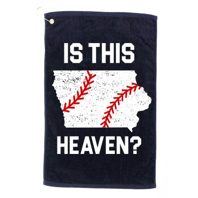 Is This Heaven Iowa Baseball Fan Golf Towel