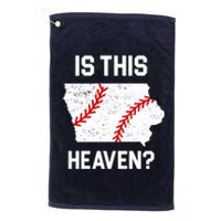 Is This Heaven Iowa Baseball Fan Platinum Collection Golf Towel