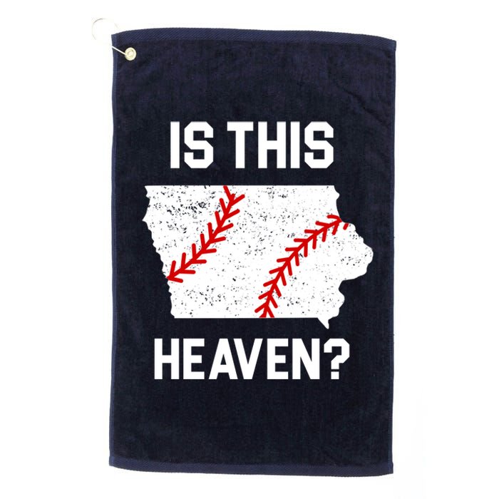 Is This Heaven Iowa Baseball Fan Platinum Collection Golf Towel