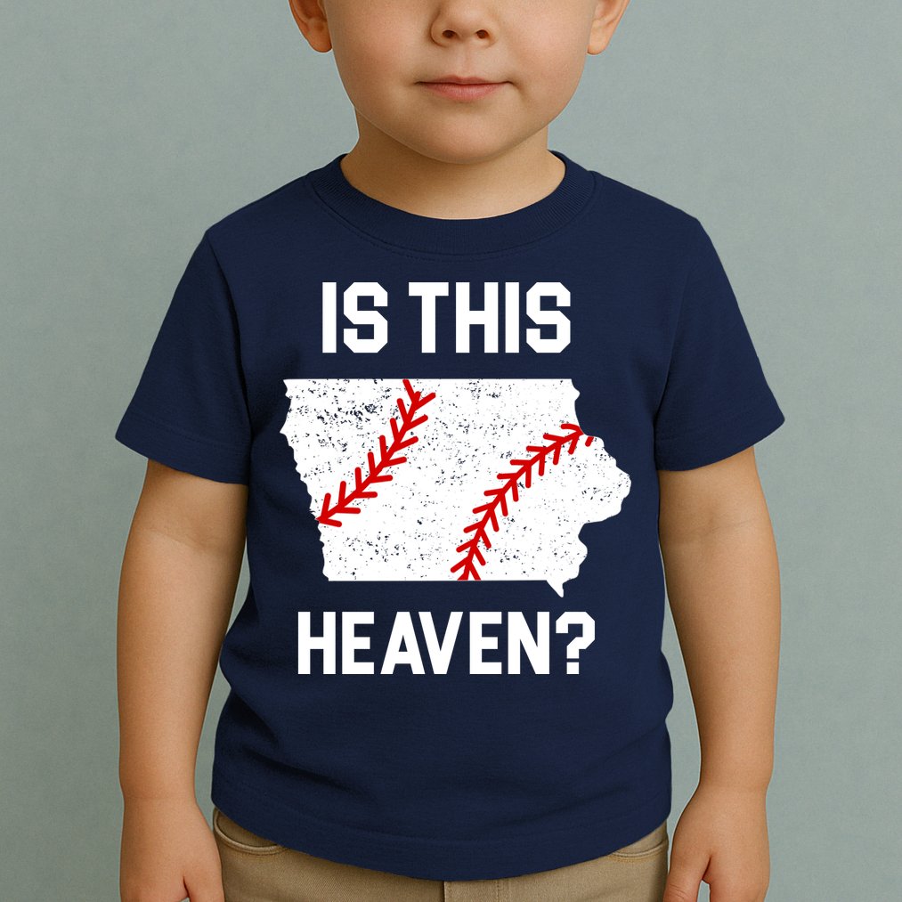 Is This Heaven Iowa Baseball Fan Toddler T-Shirt