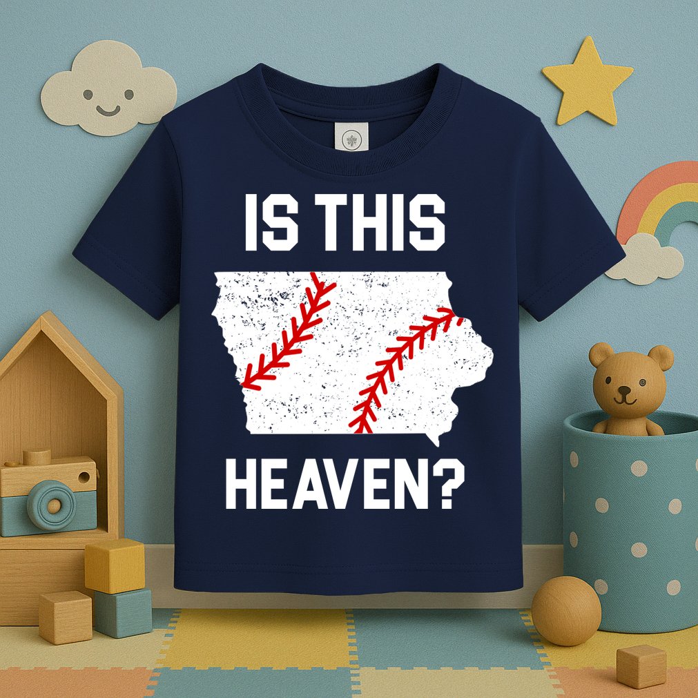 Is This Heaven Iowa Baseball Fan Toddler T-Shirt