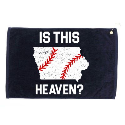 Is This Heaven Iowa Baseball Fan Grommeted Golf Towel