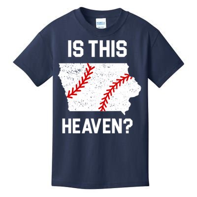 Is This Heaven Iowa Baseball Fan Kids T-Shirt