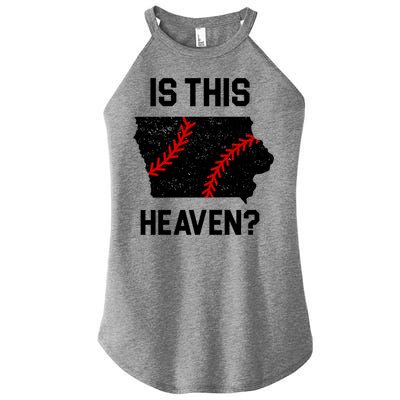 Is This Heaven Iowa Baseball Fan Women's Perfect Tri Rocker Tank