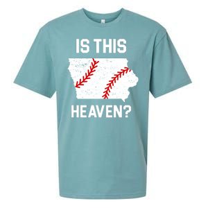 Is This Heaven Iowa Baseball Fan Sueded Cloud Jersey T-Shirt