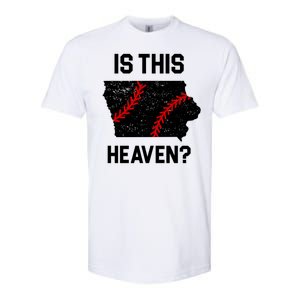 Is This Heaven Iowa Baseball Fan Softstyle CVC T-Shirt