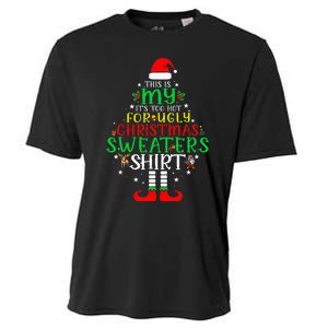 It's Too Hot For Ugly Christmas Funny  Cooling Performance Crew T-Shirt