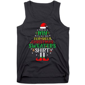 It's Too Hot For Ugly Christmas Funny  Tank Top