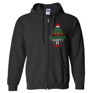 It's Too Hot For Ugly Christmas Funny  Full Zip Hoodie