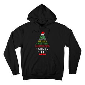 Its Too Hot For Ugly Christmas Funny Xmas Tall Hoodie