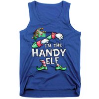 IM The Handy Elf Dabbing Christmas Family Matching Gift Tank Top