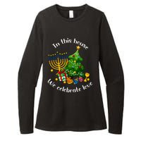 In This House We Celebrate Love Teacher Christmas Womens CVC Long Sleeve Shirt