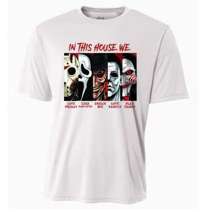 In This House We Love Halloween Family Horror House Scary Cooling Performance Crew T-Shirt