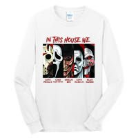 In This House We Love Halloween Family Horror House Scary Tall Long Sleeve T-Shirt