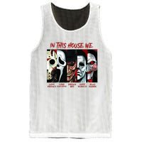 In This House We Love Halloween Family Horror House Scary Mesh Reversible Basketball Jersey Tank