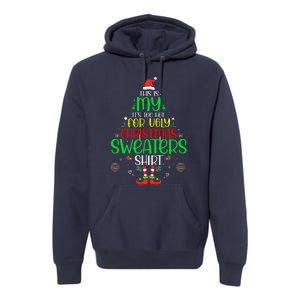 ItS Too Hot For Ugly Christmas Funny Xmas Premium Hoodie